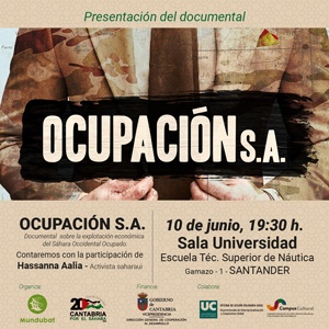 Cartel presentación documental en Santander