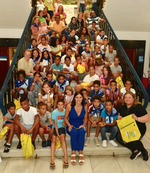 Niños de vacaciones en Paz 2019 en el Ayuntamiento de Santander