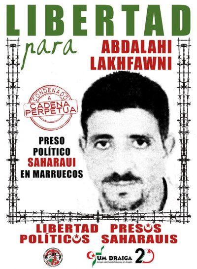 Cartel Campaña de apoyo al preso Abdelahi Lakhfaouni