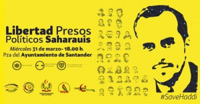 Cartel campaña presos políticos saharauis