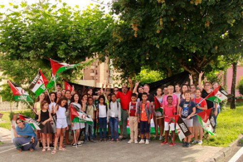 Grupo de menores saharauis de Cantabria