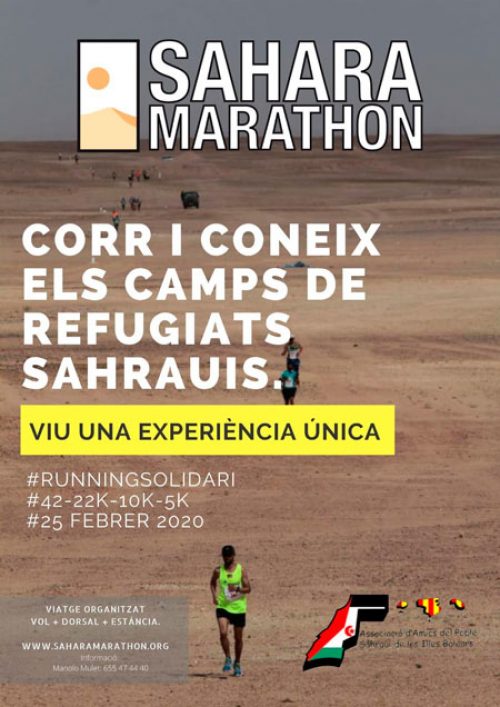 Cartel Sahara maratón 2020